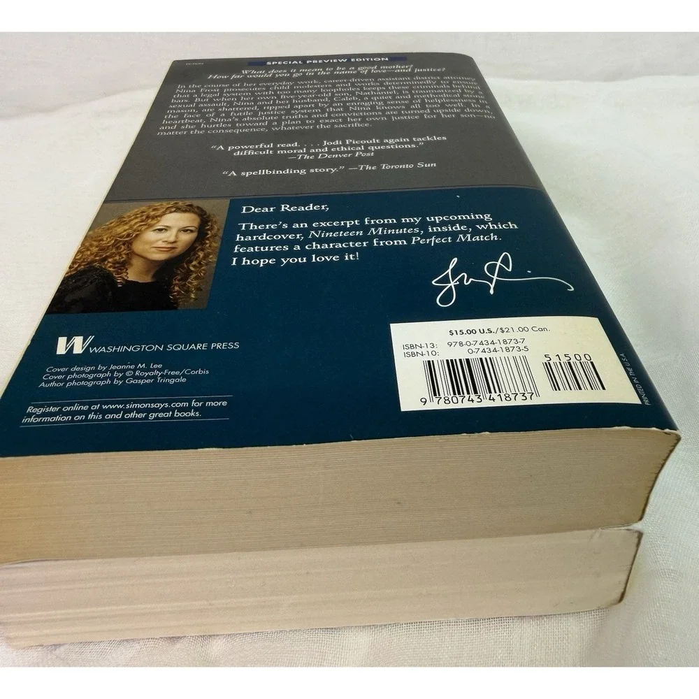 Small Great Things And Perfect Match by Picoult, Jodi 2 For 1 Drama Suspense